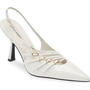 NEW JEFFREY CAMPBELL WHITE PATENT LEATHER HEELS